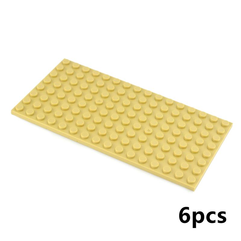 

16Pcs DIY Building Blocks Baseplate Thin Plate Figures Bricks 6x8 8x16 Dots Educational Creative Particle 3036 92438 Brick Toys