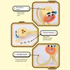 Small Mini Night Light Funny Sportsman Practical Suction Cup Lamp Changeable Shape Funny Button Beige
