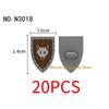 Medieval Military Castle Knight Building Blocks - King Figures with Helmet Armor and Weapon Accessories