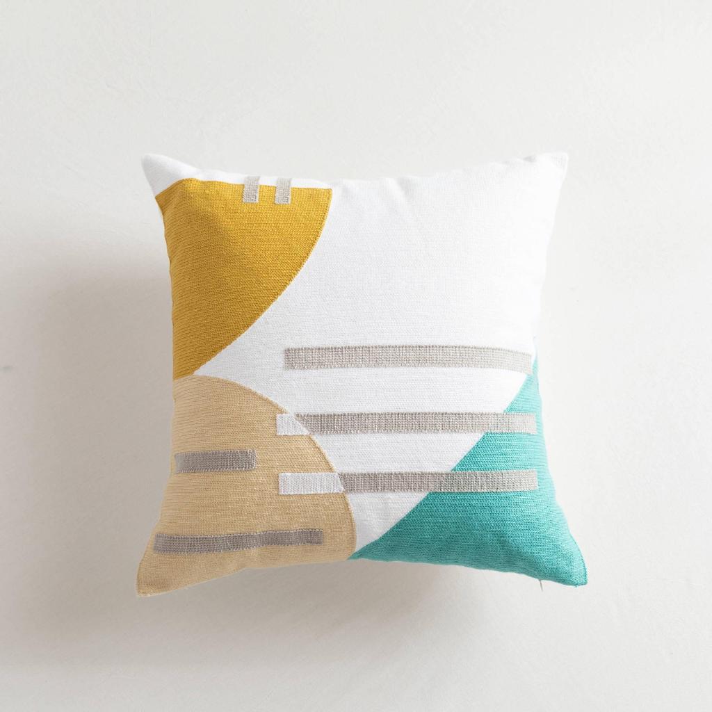 Stylish Embroidered Throw Pillow for Sofa & Car