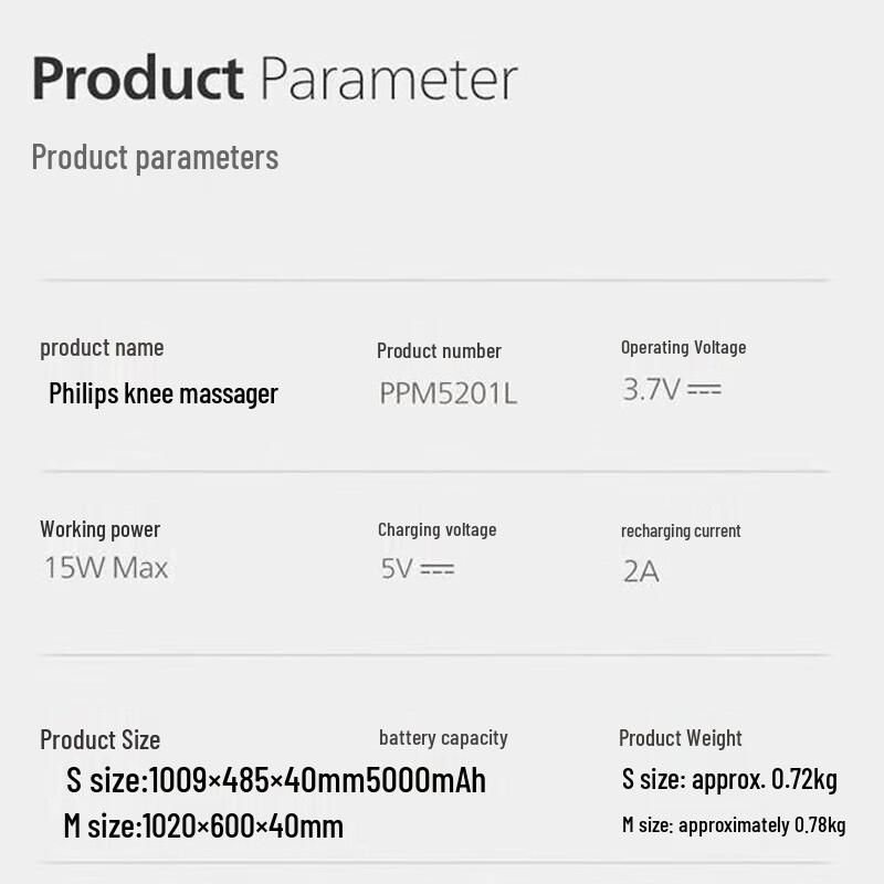 Philips Dual Knee Massager CN Plug (adapter Included)