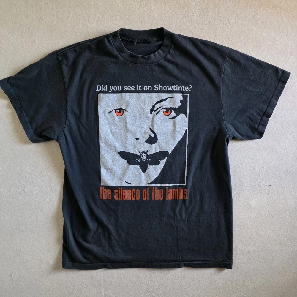 T-shirt da Film Stampata Double Sided Da Il Silenzio degli Innocenti T-shirt Unisex per l'Estate Nuova Tendenza Moda Unisex Y2K
