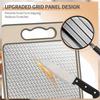 304 Food-grade Stainless Steel Cutting Board with Double-sided Anti-slip and Scratch-resistant Mesh Design.