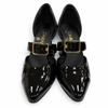 Great CHANEL Pumps Black Patent Leather Women 36.5 G39048 Used