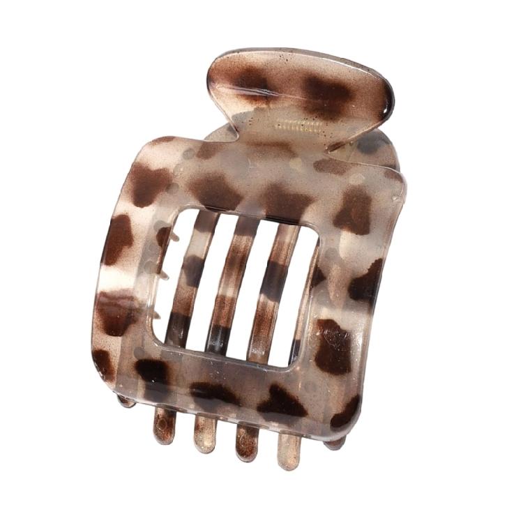 Unisex Square Hair Clip With Textured Detail Securely Grip Hair Claw For Teens Adults Nonslip Hair Accessory Compact