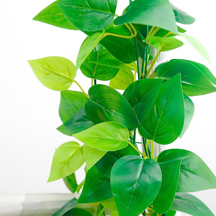 Artificial Rattan Vines for Pipe and Ceiling Decoration - Fake Green Leaves