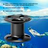 Aluminum Alloy Diving Finger Spool Reel Guideline for Freediving Snorkeling Underwater Gear Equipmentblack