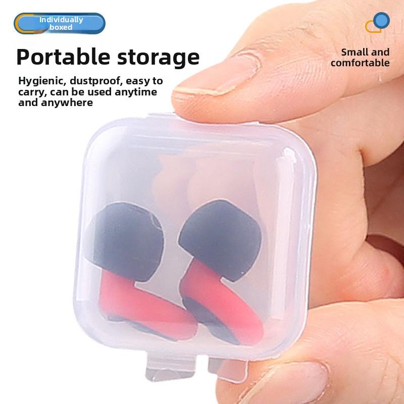 Sleep Earplugs Physical Sound Insulation Anti-noise Sports Swimming Waterproof Adult Silicone Soft Earplugs