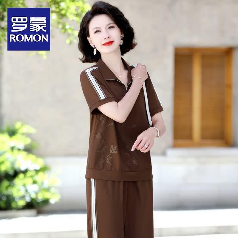 ROMON Women s Summer Lightweight Two-Piece Set 2XL