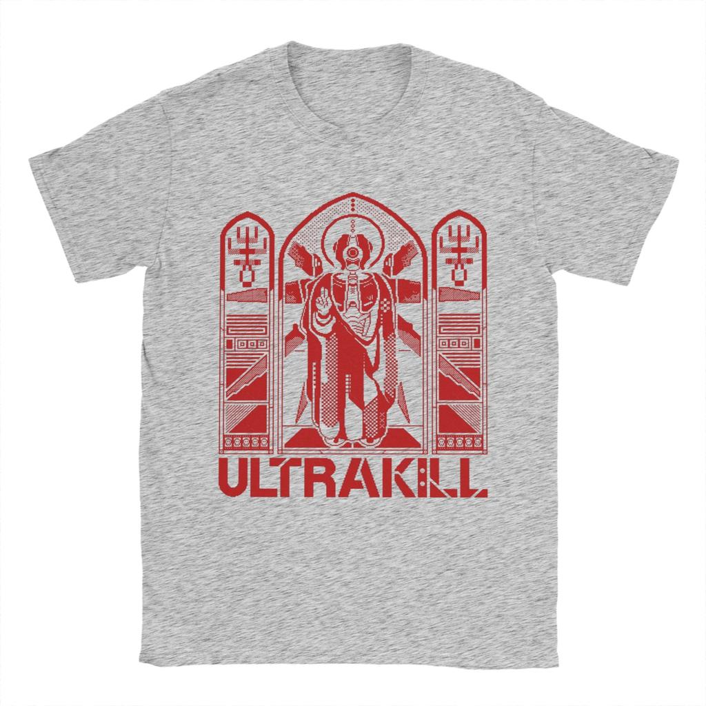 Men T-Shirts Ultrakill v2 Gabriel Casual Cotton Tee Shirt Short Sleeve  T Shirt Round Neck Clothing Plus Size