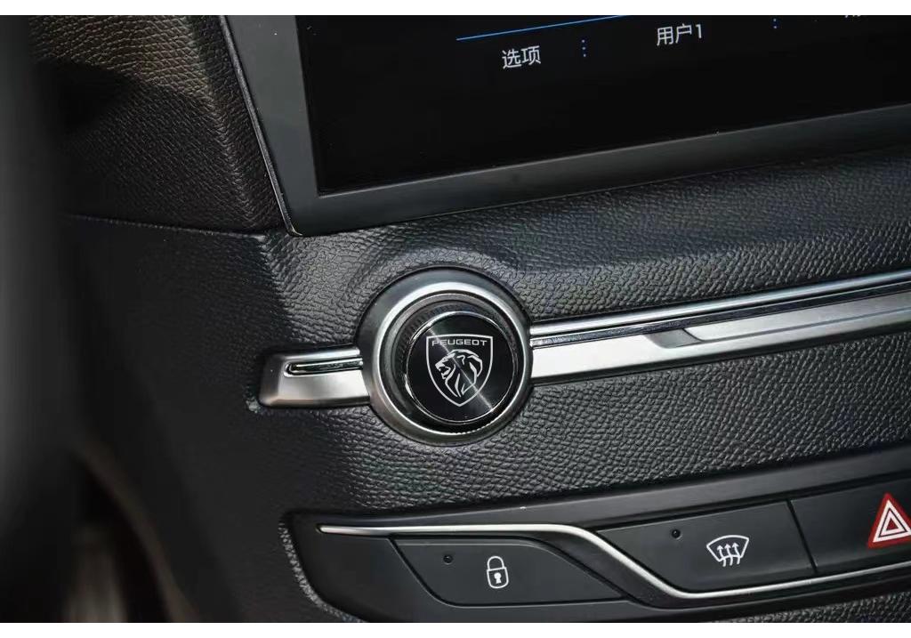 1.4CM Metal Car Window Wiper Stickers TB Emblem For Peugeot 3008 508 407 2008 208 Auto Accessories