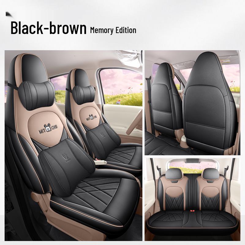 Fifth-Generation 2026 Wuling Hongguang MINIEV Four-Door Seat Covers – Full Coverage Leather Cushions for All Seasons