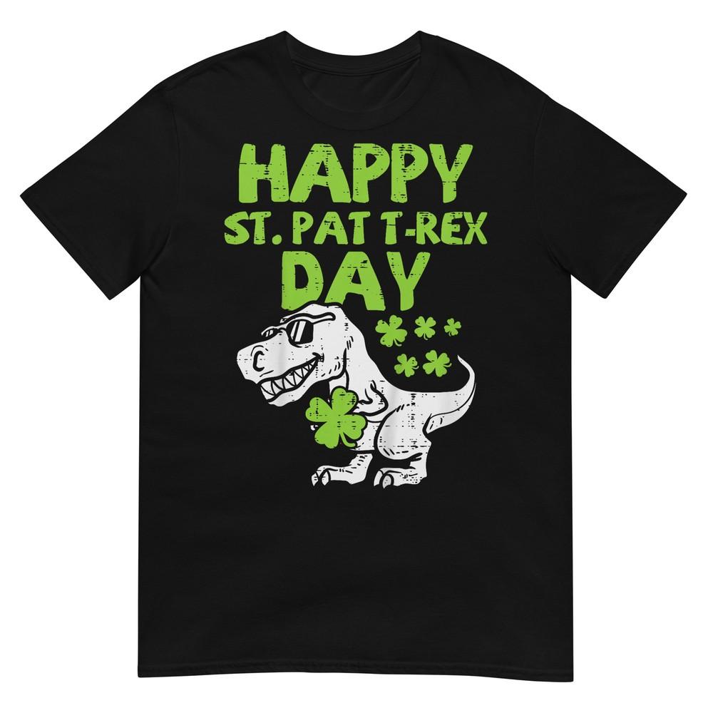 Happy St Pat TREX Day Dino St Patricks Day Toddler Boys Gift T-Shirt 3XL