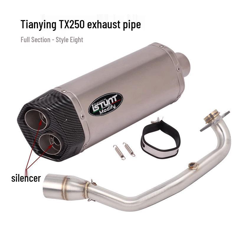 Skyhawk TX250 Exhaust Modification: Front & Full Section Muffler