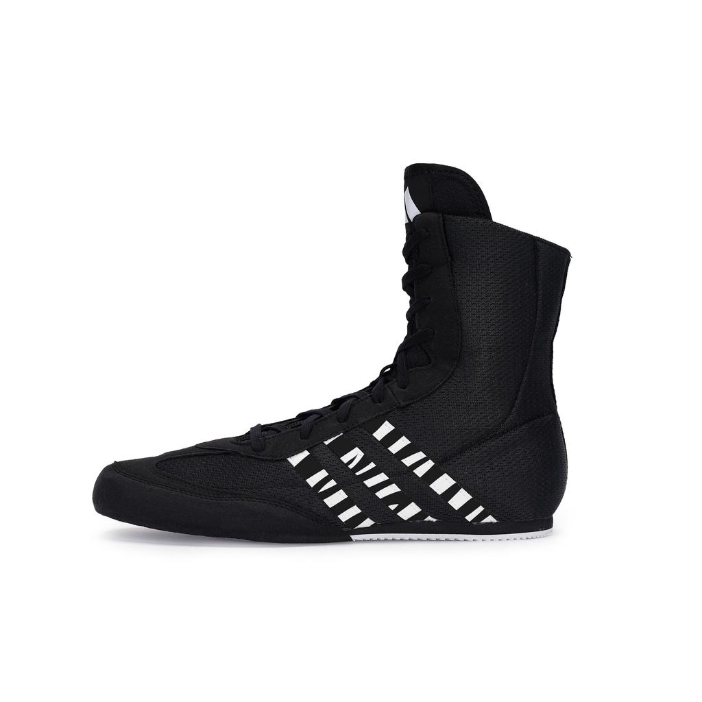 Adidas Box Hog 2.0 Abrasion Resistant High top Training Shoes Unisex Carbon Black White FX0561(Team80-S-BOX)