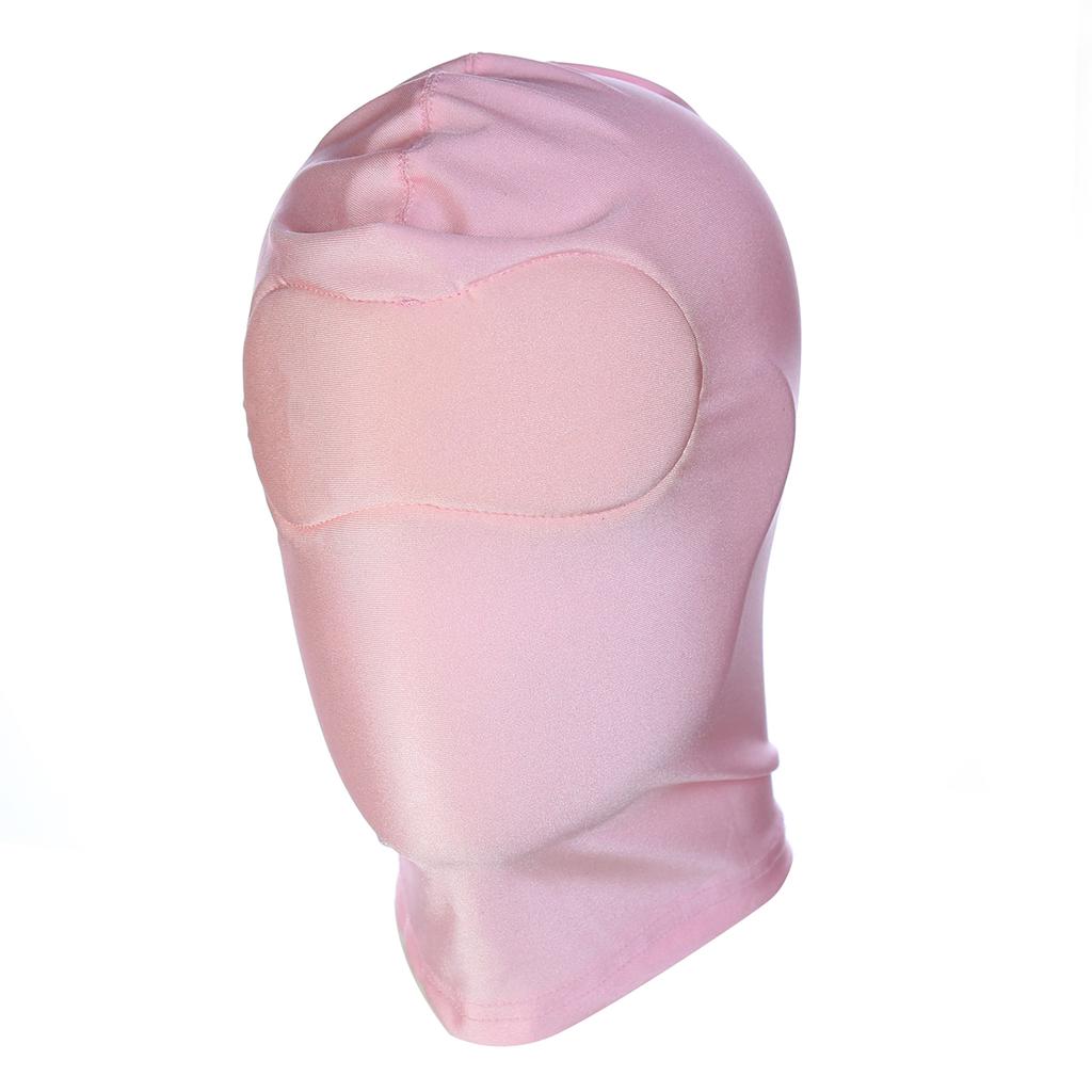 Pink Fetish Harness Head Hood Slave Game Open Eyes Mouth Face Mask Erotic Sex Toys Role Play for Couples Master Gay Adult