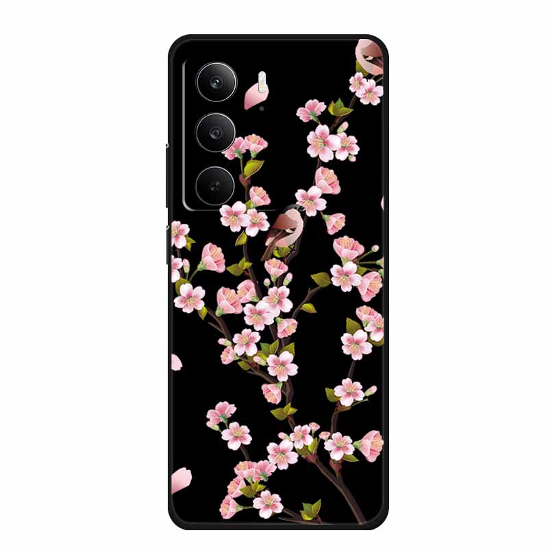 For Realme Narzo 80 Lite 5G Case Narzo80 Lite Coque Cartoon Cat TPU Black Silicone Soft Phone Case For Realme Narzo 80Lite Funda
