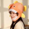 Soft Skin-friendly Plush Anglerfish Hat Cotton Filled Fish Headwear Party Photo Prop Hat  Fantasia