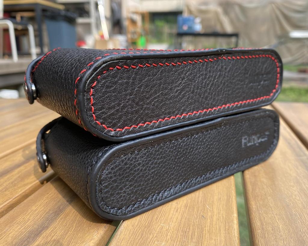 Funper Nikon FM2 Handgefertigte Echtes Leder Volle Kameratasche Hülle (Schwarz + Rot)