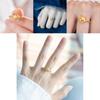 Gold Adjustable Cute Color Rabbit Ring With Adorable Smiling Face Women For