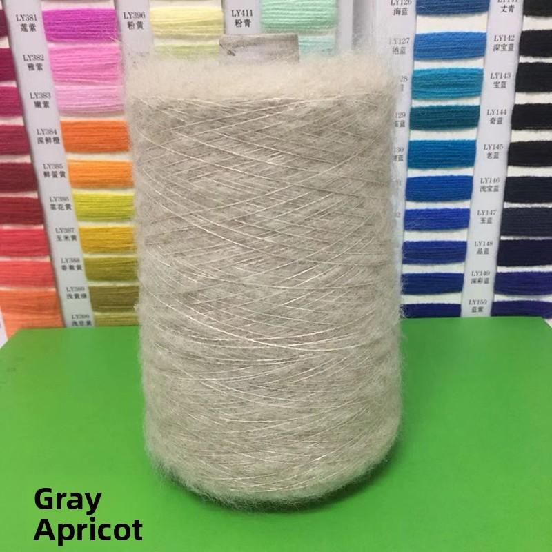 Wool Angora Yarn 3-Ply Long Velvet Wool Sweater Knitting Yarn Hand Crochet Fine Merino Wool Content 33% for Clothing Acco...