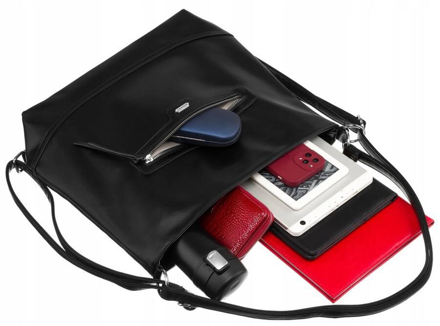 A spacious women's handbag made of eco-leather - Rovicky