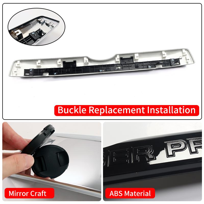 For Toyota 2023-2018 Land Cruiser Prado 150 LC150 Car Tailgate Decoration Strip Cover Panel Replacement Body Styling Accessories