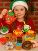 Afternoon Tea Set for Girls Cake Dessert Playhouse Kitchen Toys Kids Holiday Christmas New Year Gifts