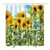 Sunflower Shower Curtain for Bathroom Rideauforde New Arrival Shower Curtains 3D 3D | Sunflower Shower Curtain (180*180cm)