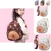 Cute Capybara Childrens Backpack In Cream Blue And Brown Stylish Fun And Functional