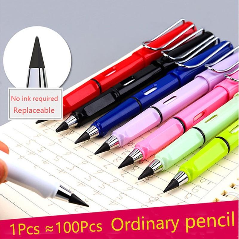 1 Pc Unlimited Writing Eternal Pencil Environmentally Friendly No Ink Pen School Supplies Stationery Pencil Business Sign Pen