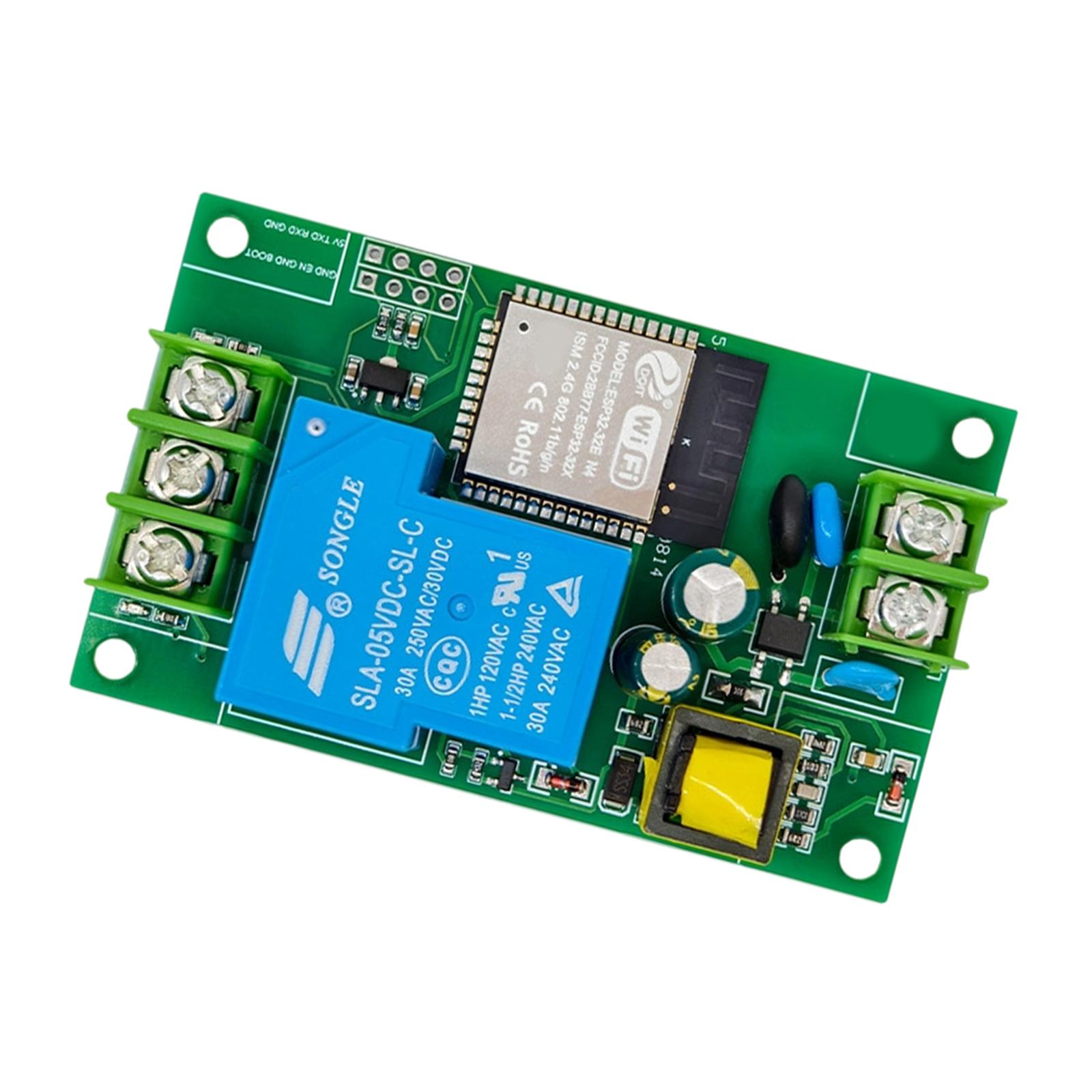 

Small Activates 30A Single Poles Relays Board with ESP32 Microcontroller Energy Management Relays Device for Control 1