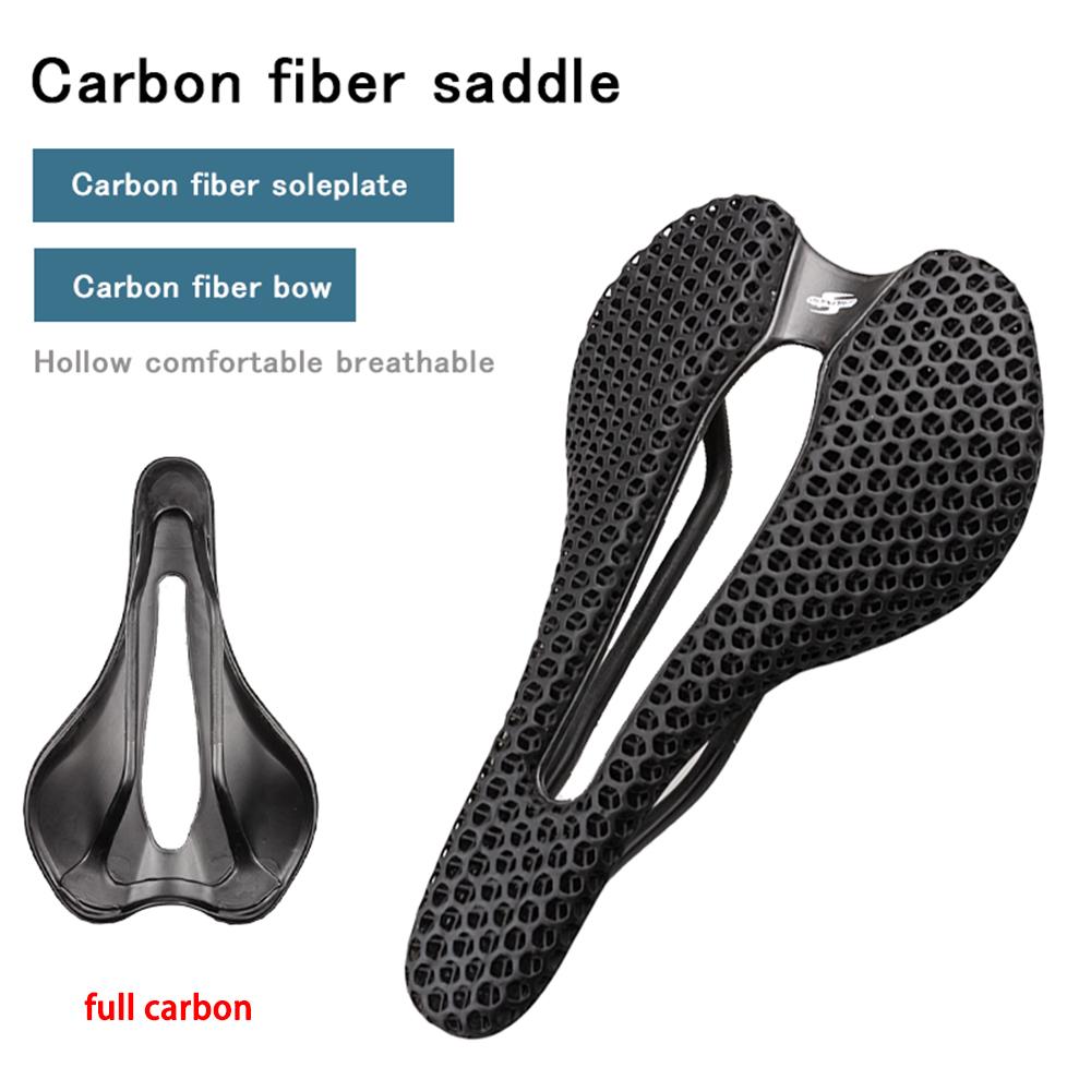 WILDSIDE 3D Printed Bicycle Saddle Ultralight Carbon Saddle 155mm Soft Bike Saddle for MTB Gravel Road Bike Seat Cycling Parts