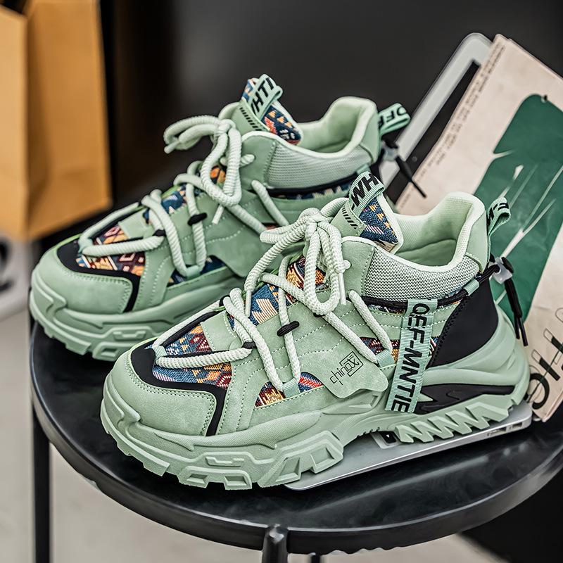 Herren High-Top Sneaker: Stilvolle Herbst/Winter Freizeitschuhe mit dicken Sohlen