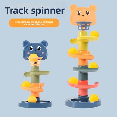 Five-Layer Track Rolling Toy Parent-Child Interactive Fun Basketball Rolling Ball Stacking Circle Children's Cartoon Slide