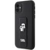 Karl Lagerfeld Klhcn61Gsakcpk Iphone 11 / Xr 6.1 Czarny/Black Hardcase Gripstand Saffiano Karl&Choupette Pins