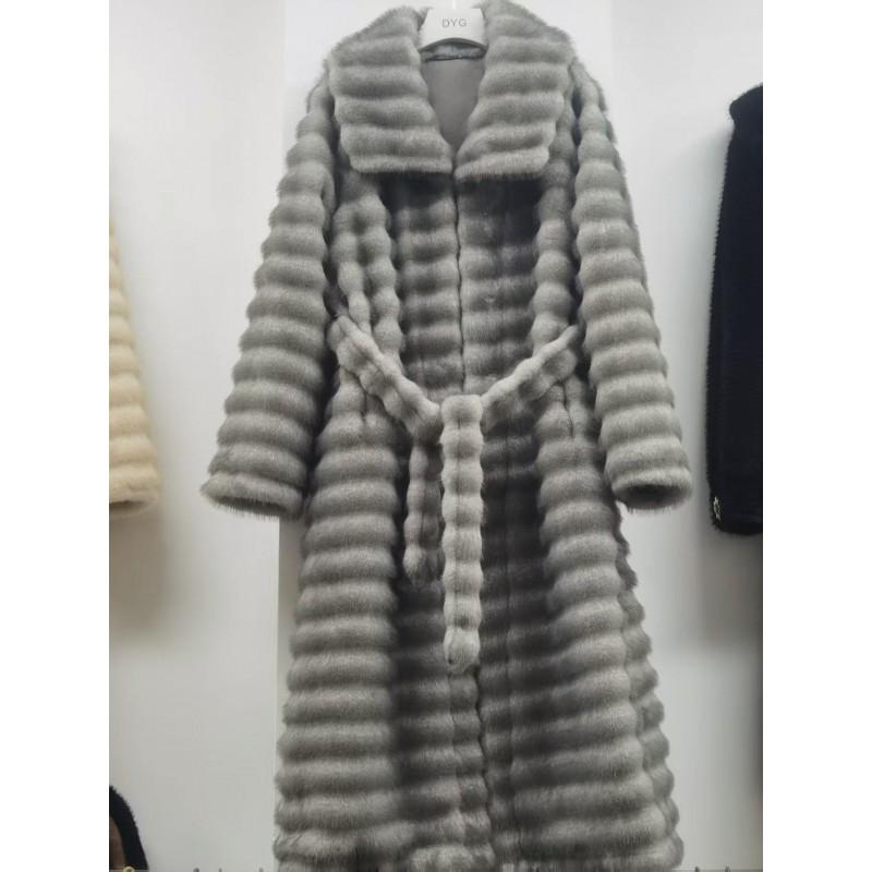 Womens Long Faux Mink Fur Coat 2026 Fall Winter Warm Fashion Street Outerwear