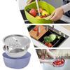 1Pcs Stainless Steel Kitchen Food Cleaning Basin Innovative design Large Capacity grater basin Strainer Bowl efficient tool