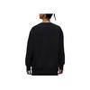 Jordan Flight Fleece FW24 Logo Solid Color Loose Comfortable Crewneck Sweatshirt Women Sweatshirt Black HJ1324-010