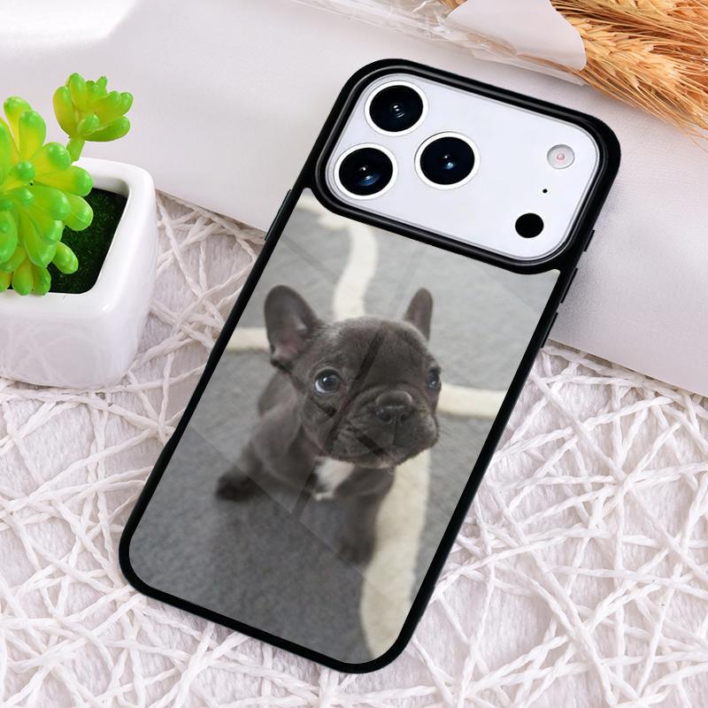 Adorable French Bulldog Phone Case for iPhone 17 Air 16 15 11 12 14 13 Pro Max Shockproof Cover