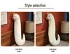 S-Shaped Green and White Snake Plush Pillow - Leg-Clamping Side Sleeper and Backrest Pillow