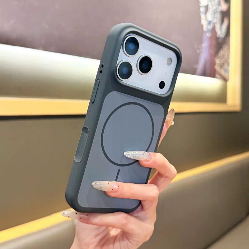 Luxury Liquid Silicone For Magsafe Magnetic Phone Case For iPhone 18 17 16 15 14 13 Pro Max Colorblock Shockproof Bumper Cover