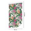 Wallpaper Beautiful Leaves Exotic Flowers for Living Room and Bedroom 50x1000