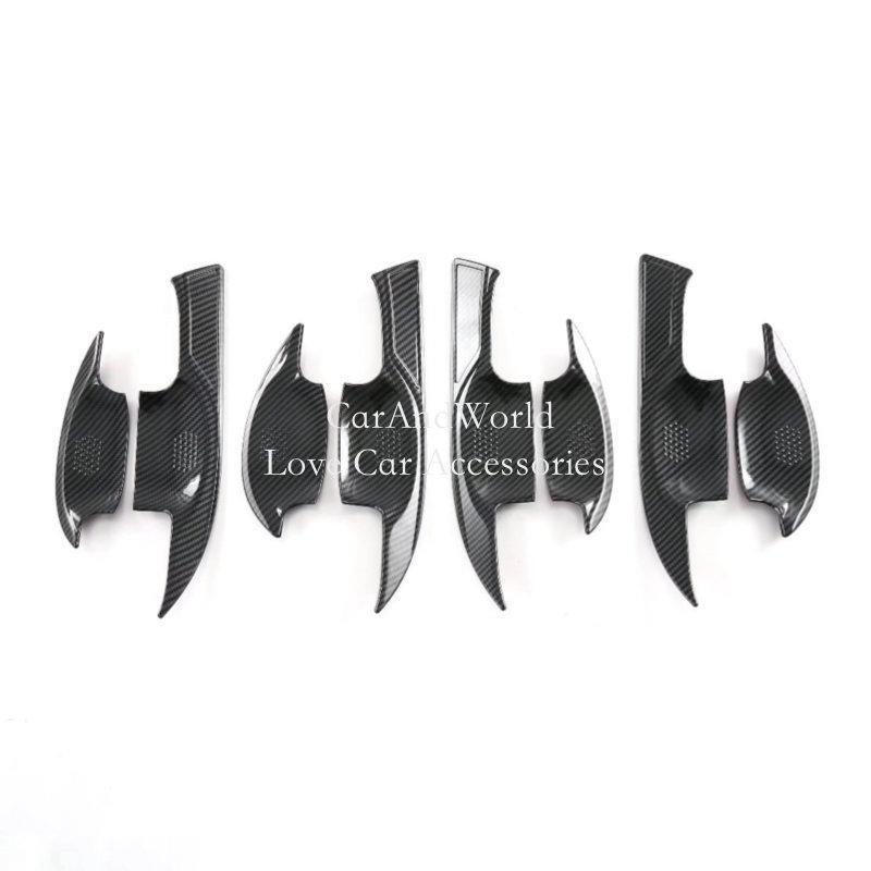 ABS Kohlefaser Karosserie Türgriff Schale Abdeckung Verzierungen Auto Zierleisten Zubehör Für Lexus NX 250 260 350h