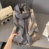 Light luxury literary and artistic style, ginkgo biloba scarf, shawl, double-sided jacquard, soft and skin-friendly, keep out the cold