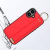 Ring Wristband Phone Case for IPhone 16 Pro Max 15 Plus 14 13 Mini 11 12 7 8 XS XR SE 2 3 Solid Color Leather Protective Cover