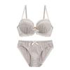 Bra and Panty Set with Cutie Heart and a Collaboration Between SHIROHATO and Available In Large Underbust Sizes Ribbon, CDEF80-90, Triumph.