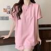 Navava Women Training Short Sleeve Shorts Two Piece Set Nt2340