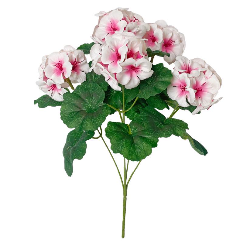 High-Quality Artificial Geranium & Begonia Flowers for Home & Outdoor Decor