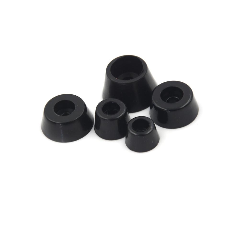 10 stuks zwarte rubberen ronde kast instrument koffer voeten voet ronde bumpers pads